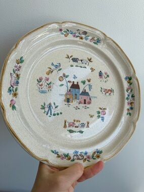 Vintage stoneware Heartland farms
dinner plate x 2